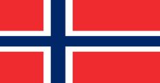 De vlag van Noorwegen